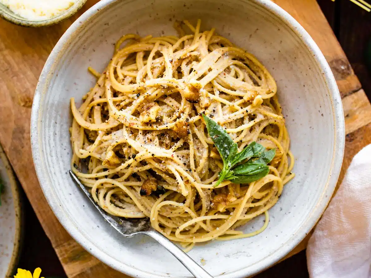 Cremet nøddepasta