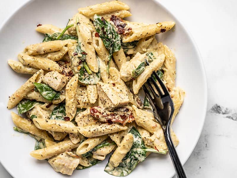 Pasta med grøn pesto